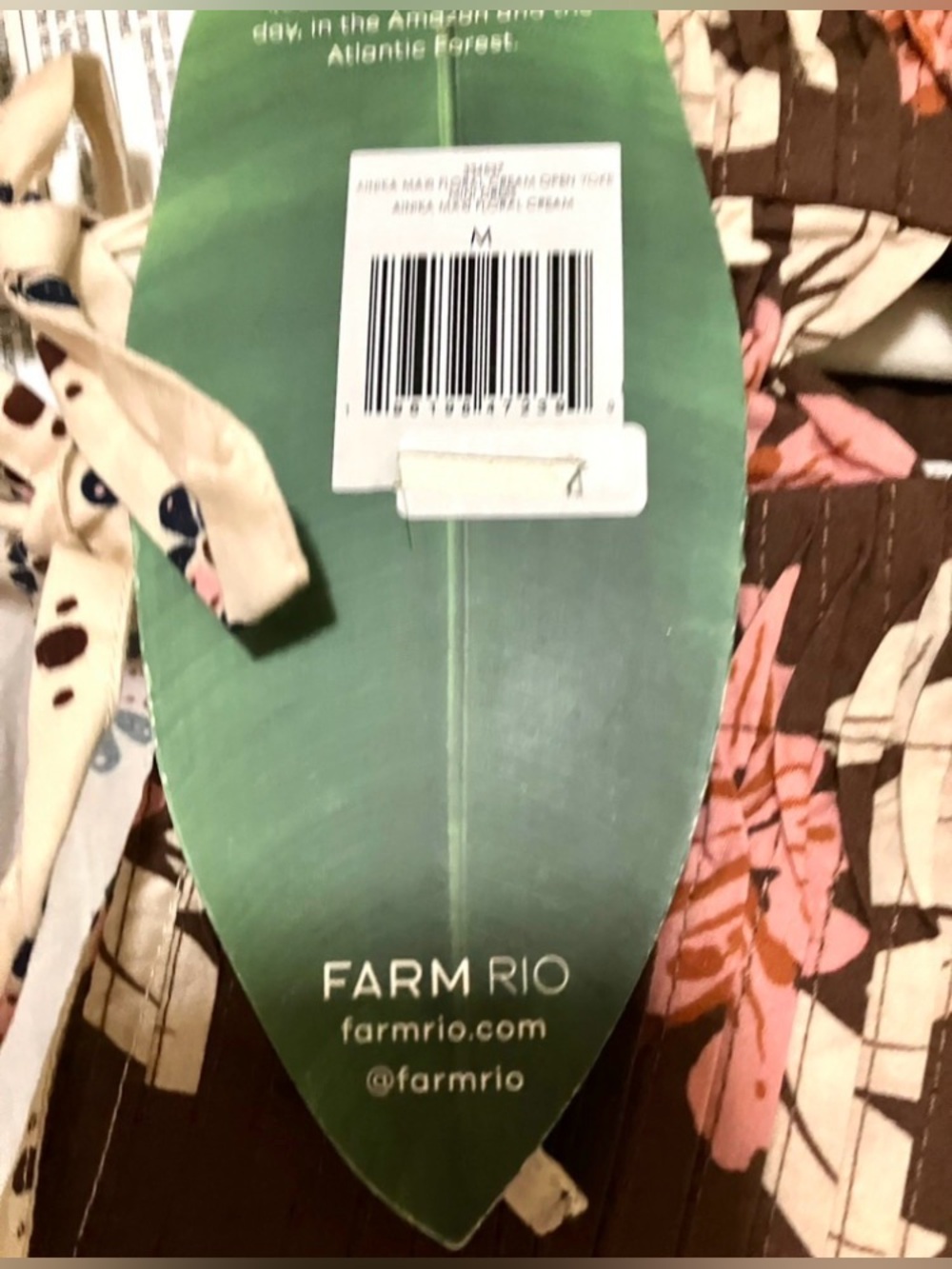 FARM RIO Pintucked printed cotton-voile Long-Sleeve Mini Dress: Medium - Picture 8 of 8